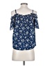 Love Tree 100% Polyester Blue Sleeveless Blouse Size S - photo 2