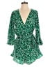 Lulus 100% Polyester Print Green Romper Size S - photo 1