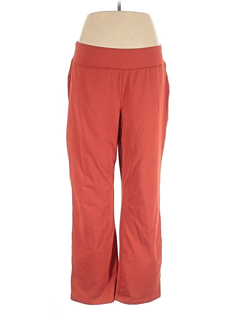 Pre-owned Lands' End Active Pants In Orange