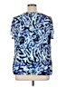 212 Collection 100% Polyester Blue Short Sleeve T-Shirt Size 1X - photo 2