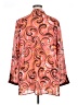 Maggie Barnes 100% Polyester Orange Long Sleeve Blouse Size 1X - photo 2
