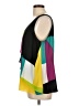 Worthington Color Block Teal Sleeveless Blouse Size L - photo 5