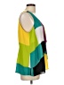 Worthington Color Block Teal Sleeveless Blouse Size L - photo 4