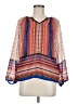 Zac & Rachel 100% Polyester Orange 3/4 Sleeve Blouse Size M - photo 1