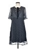 11.1. Tylho 100% Polyester Polka Dots Blue Casual Dress Size XS - photo 1