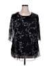 SeSe Code Black 3/4 Sleeve Blouse Size XXL - photo 1