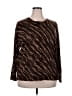 Joan Leslie Animal Print Brown Pullover Sweater Size 2X - photo 1