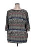 Lavish Black 3/4 Sleeve Blouse Size XXL - photo 2