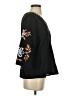 Unbranded 100% Cotton Black 3/4 Sleeve Blouse Size S - photo 4