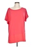 Calvin Klein Solid Pink Short Sleeve Top Size L - photo 1