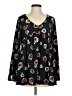 Hayden 100% Polyester Black Long Sleeve Blouse Size S - photo 1
