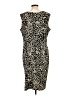 En Focus Animal Print Black Cocktail Dress Size L (estimated) - photo 2