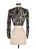 Shein 100% Rayon Black Long Sleeve Blouse Size XS - photo 2