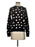 POPSUGAR Polka Dots Black Pullover Sweater Size S - photo 1