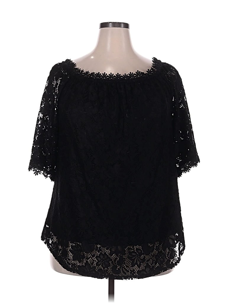 Pre-owned Miholl 3/4 Sleeve Blouse In Black