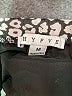 Hyfve 100% Polyester Polka Dots Blue Black Casual Skirt Size M - photo 4