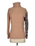 Assorted Brands Animal Print Tan Turtleneck Sweater Size S - photo 1