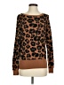 Ann Taylor Factory Animal Print Brown Pullover Sweater Size S - photo 1