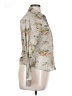 Daytrip 100% Cotton Floral Silver Long Sleeve Blouse Size XL - photo 4