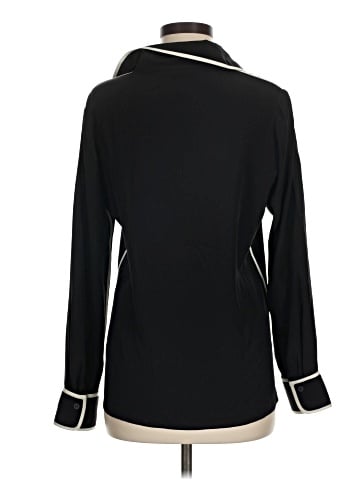 Tucker Long Sleeve Silk Top (view 2)