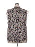 Ann Taylor LOFT 100% Polyester Black Sleeveless Blouse Size XXL - photo 2