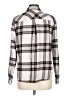 Maurices Plaid Silver Long Sleeve Button-Down Shirt Size L - photo 2