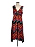 NY Collection Chevron-herringbone Red Casual Dress Size M - photo 1