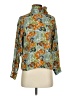 Amour Vert Floral Green Teal 3/4 Sleeve Blouse Size XS - photo 1