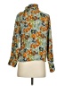 Amour Vert Floral Green Teal 3/4 Sleeve Blouse Size XS - photo 2