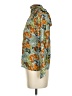 Amour Vert Floral Green Teal 3/4 Sleeve Blouse Size XS - photo 5