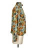 Amour Vert Floral Green Teal 3/4 Sleeve Blouse Size XS - photo 4