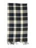 Plush Plaid Gray Blue Scarf One size - photo 2