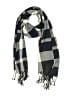 Plush Plaid Gray Blue Scarf One size - photo 1