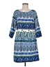 Old Navy 100% Polyester Paisley Blue Casual Dress Size M - photo 1