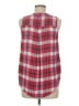 Lucky Brand 100% Modal Plaid Red Sleeveless Button-Down Shirt Size M - photo 2