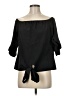 Unbranded Black 3/4 Sleeve Blouse Size M - photo 1