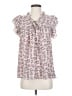 Entro 100% Polyester Pink Short Sleeve Blouse Size S - photo 1