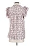 Entro 100% Polyester Pink Short Sleeve Blouse Size S - photo 2