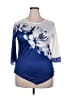 Unbranded Blue 3/4 Sleeve Top Size 2X - photo 1