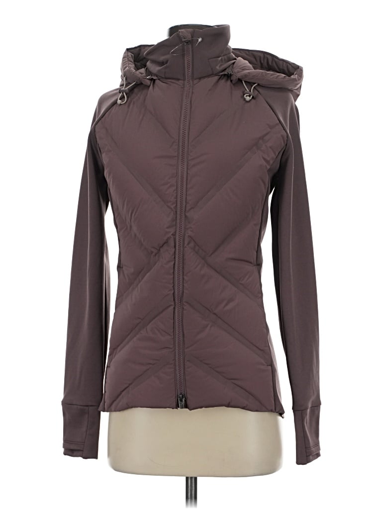 Pre-owned Athleta Snow Jacket In Brown