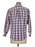 Krazy Kat Plaid Burgundy Long Sleeve Button-Down Shirt Size M - photo 2