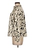 Shein Animal Print Ivory 3/4 Sleeve Blouse Size 6 - photo 5