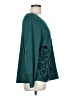 Chico's Paisley Teal Pullover Sweater Size Lg (2) - photo 4