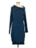 Unbranded Chevron-herringbone Blue Casual Dress Size M (estimated) - photo 1