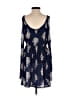Xhilaration 100% Polyester Paisley Blue Casual Dress Size XS - photo 2