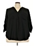 Torrid 100% Polyester Black 3/4 Sleeve Blouse Size 3X Plus (3) - photo 1