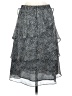 MICHAEL Michael Kors 100% Polyester Animal Print Silver Casual Skirt Size S - photo 2