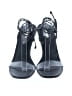 Larroudé Gray Black Sandals Size 9 - photo 2