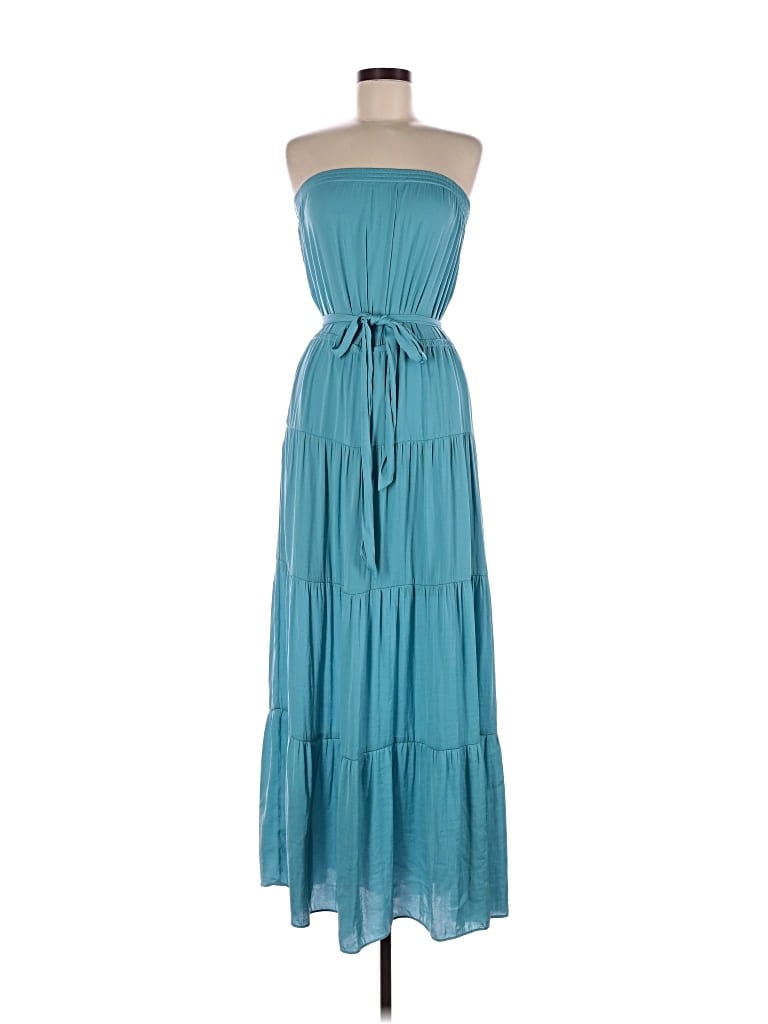 Pre-owned Naked Zebra Casual Dress In Blue