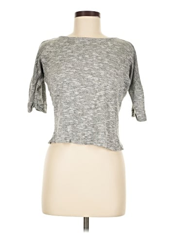 Blue Saks Fifth Avenue 3/4 Sleeve T-Shirt (view 1)